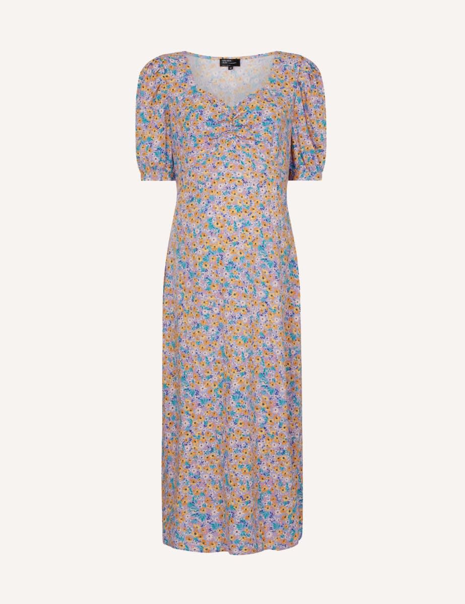 Multi Ditsy Floral Maternity Rosie Midi Dress