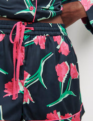 Fearne Cotton Sahara Floral Black Revere Short PJ Set