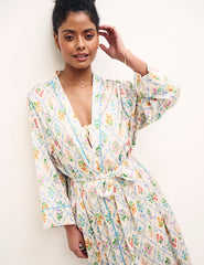 Floral Satin Pyjama Robe