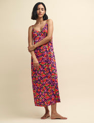 Bright Floral Slip Midi Nightdress