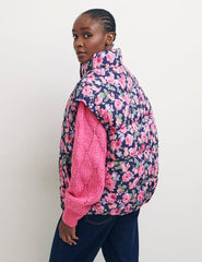 Fearne Cotton Kelly Floral Kelly Quilted Short Gilet