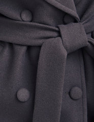 Brown Holly Long Belted Wrap Coat
