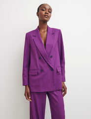 Fearne Cotton Purple Beth Blazer