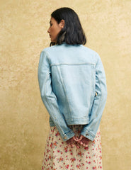 Light Wash Denim Slim Fit Jacket