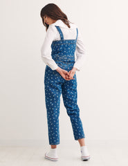 Blue Denim Printed Floral Hope Jumpsuit