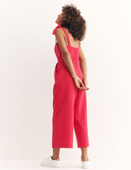Pink Meg Linen Jumpsuit