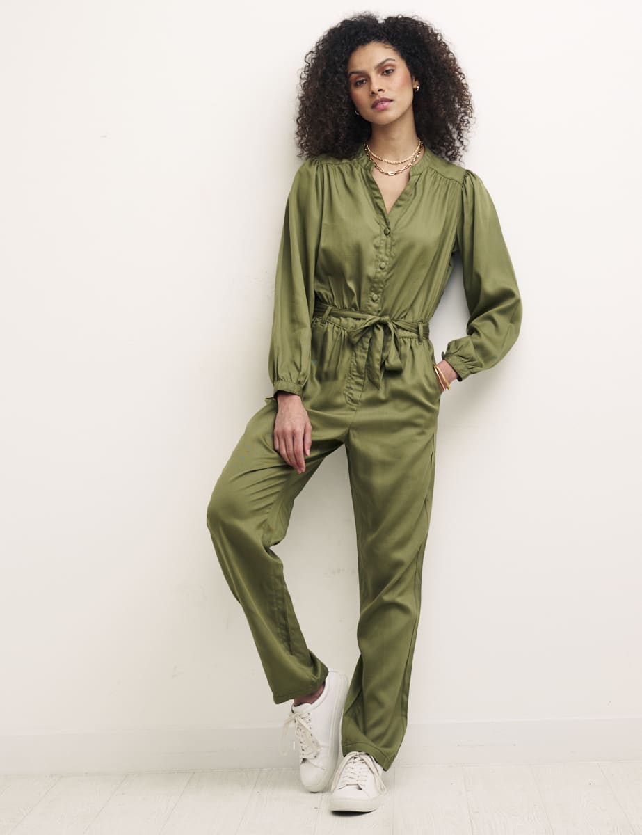 Khaki Foxglove Jumpsuit