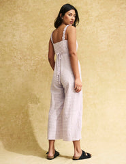 Lilac Gingham Gill Jumpsuit
