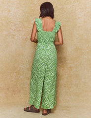 Green Daisy Floral Maya Jumpsuit