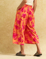 Petite Orange Bloom Zeena Trouser