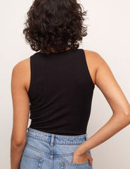 Black Racer Front Bodysuit