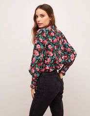 Pink Floral Marina Blouse