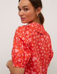Multi Nova Heart Pink Emmie Blouse