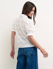 White Broderie Melissa Top