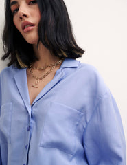 Lilac Oversized Boxy Shirt