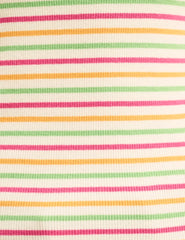 Striped One Shoulder Asymmetric Top