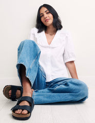 White Collared Yasmin Blouse