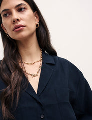 Black Oversized Boxy Shirt