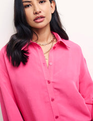 Pink Button Up Casey Shirt
