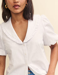 White Collared Emmie Blouse