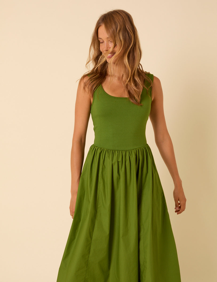 Green Colorado Midi Dress