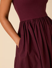 Burgundy Colorado Midi Dress