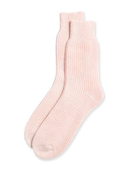 Pink Wool Blend Socks