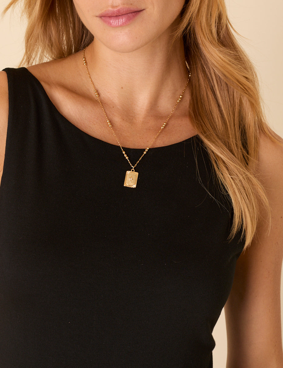 Gold Plated Pendant Necklace