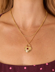 Gold Plated Heart Necklace