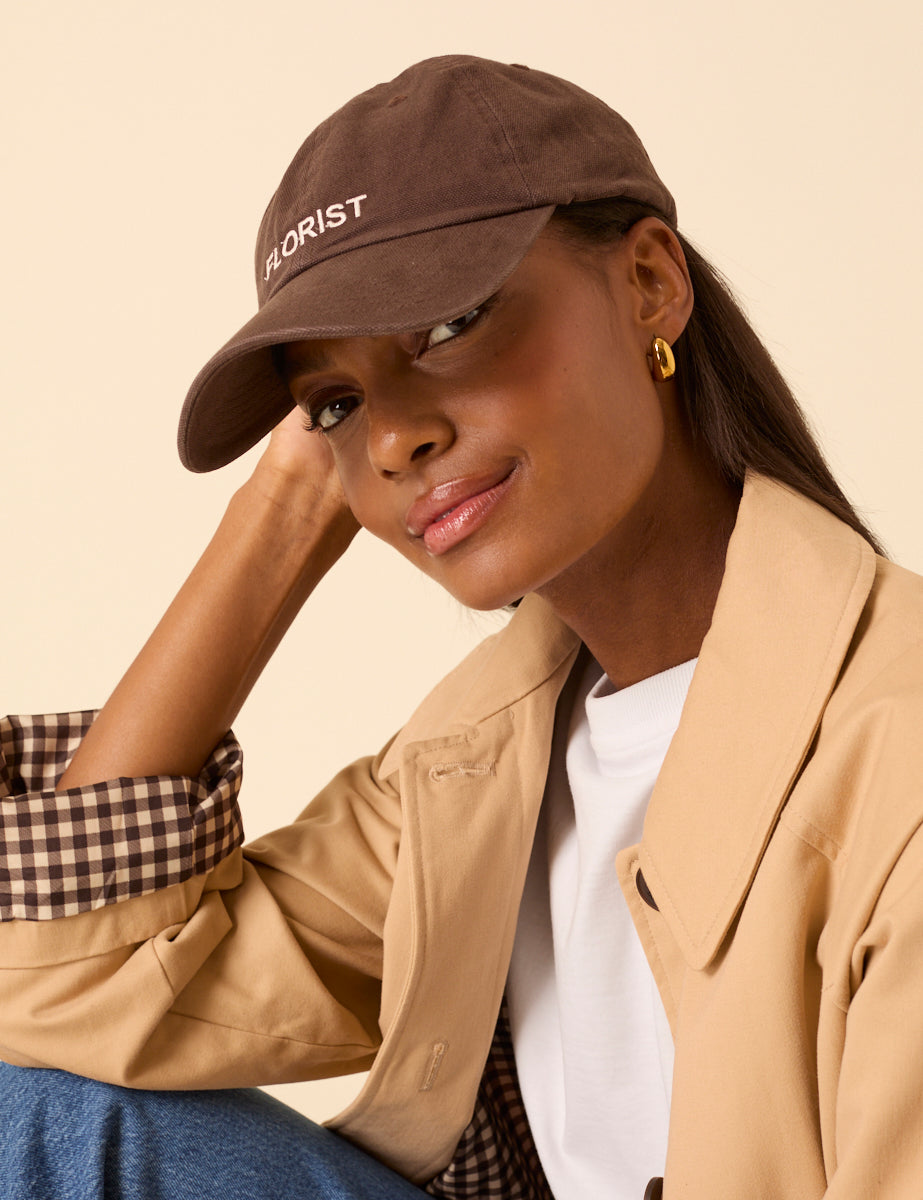 Brown Florist Cap