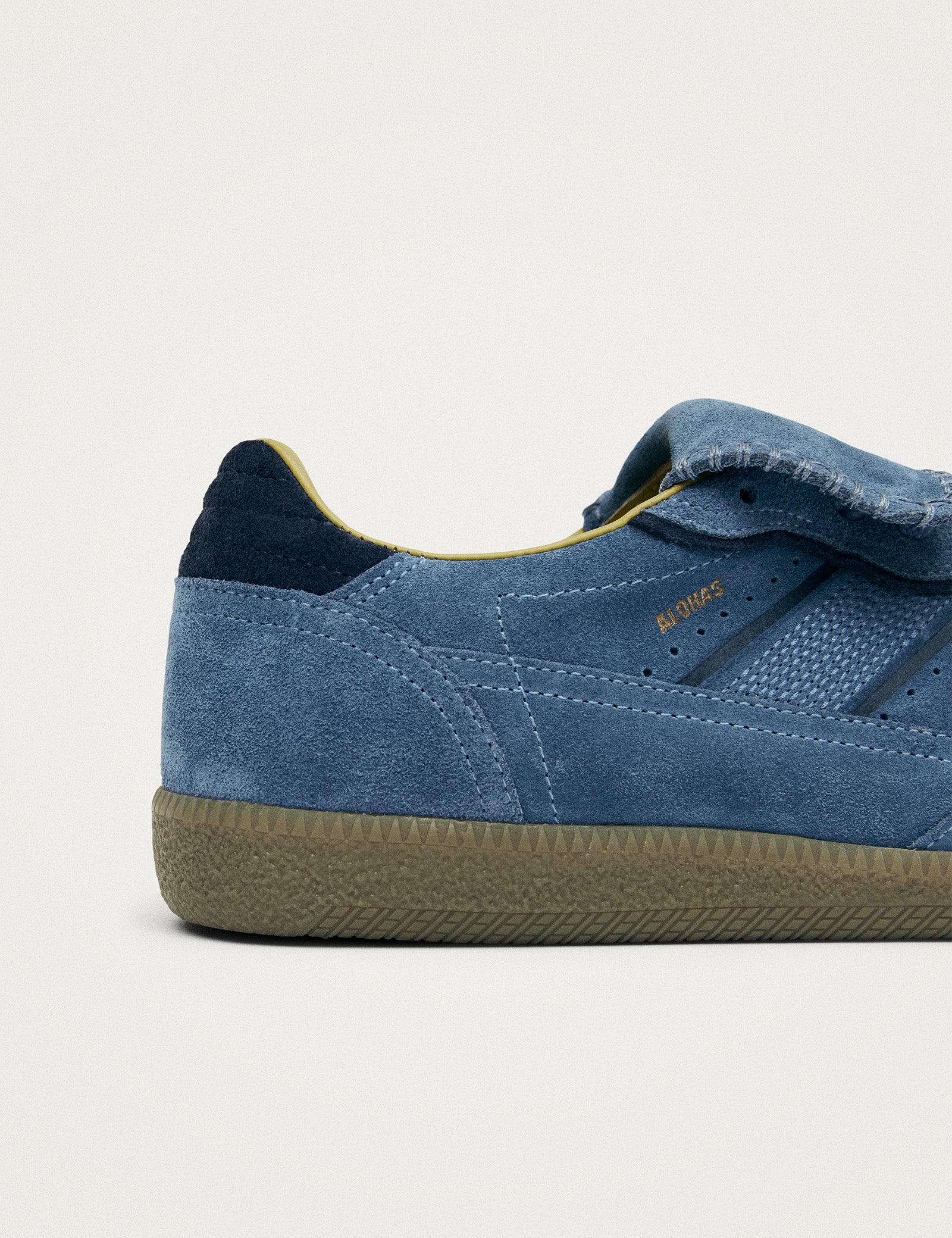 Alohas Club Suede Blue Leather Sneakers