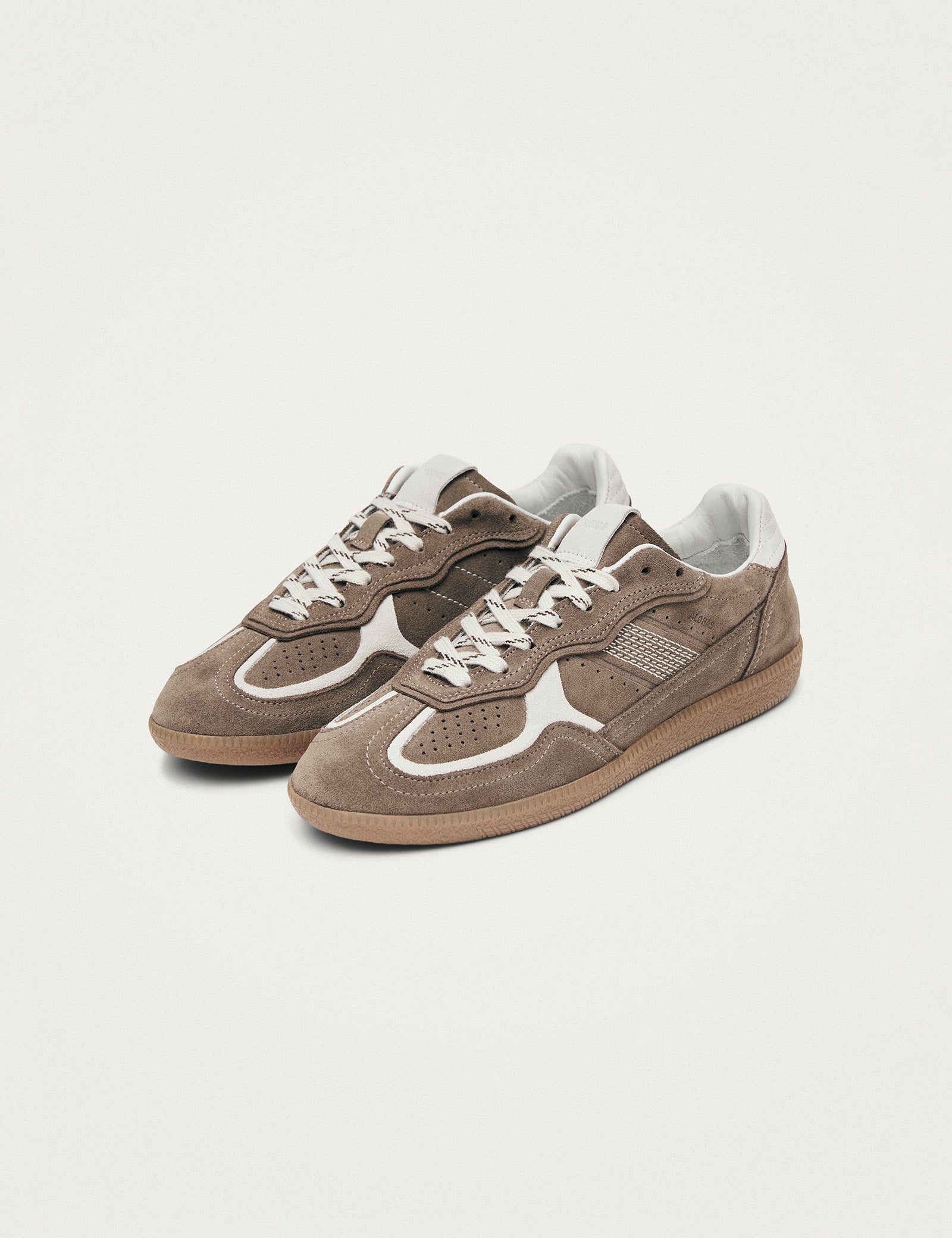 Alohas Rife Taupe Leather Trainers