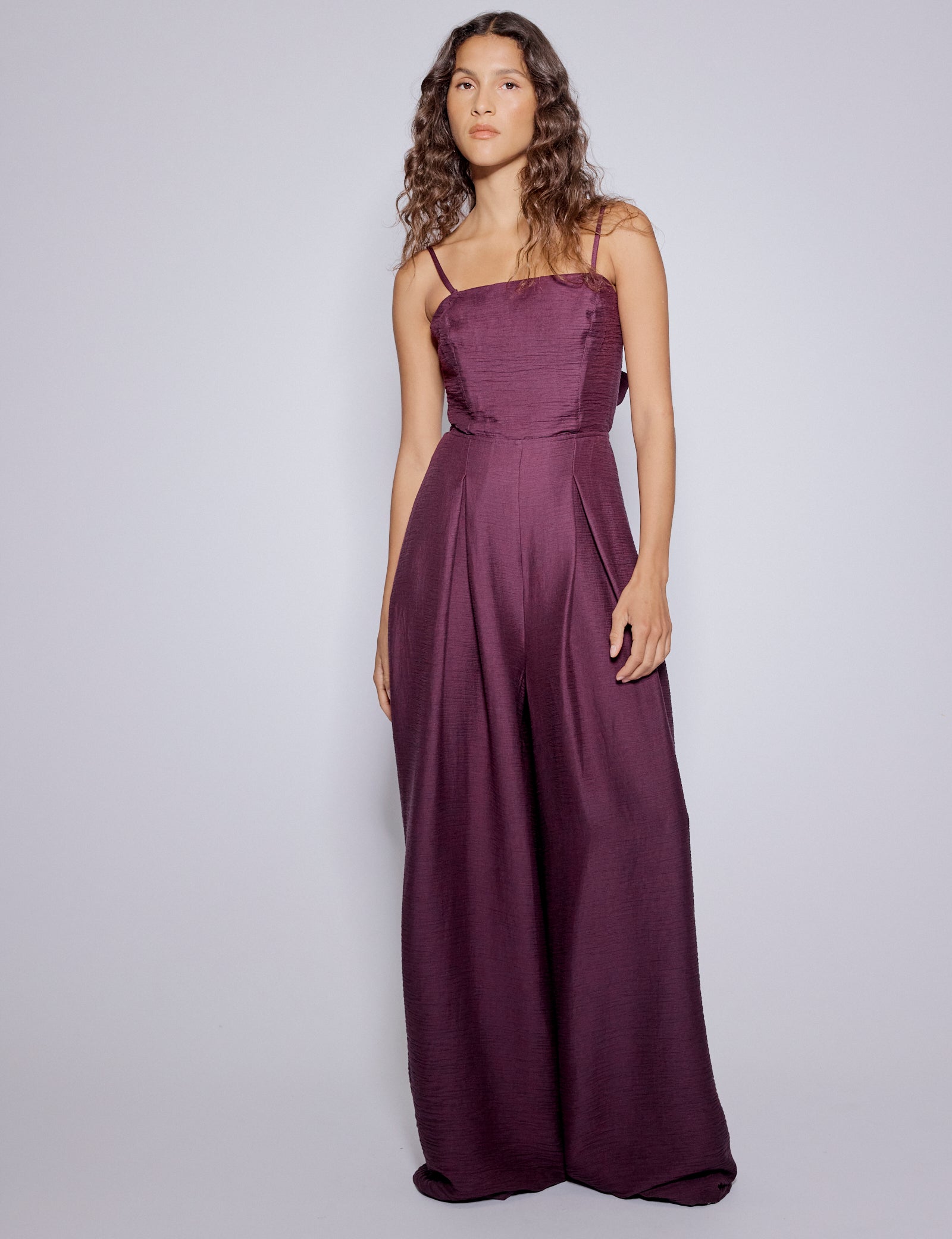 Purple Bandeau Rory Jumpsuit