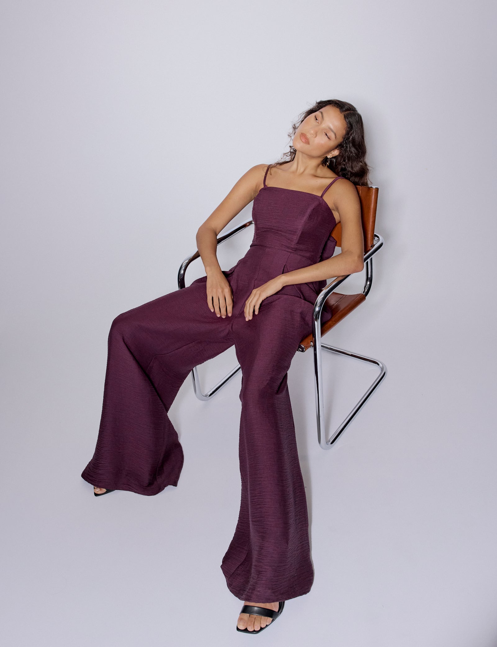 Purple Bandeau Rory Jumpsuit