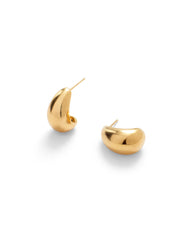 Gold Chunky Half Hoop Earrings