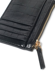 Black Croc Finish Card Holder