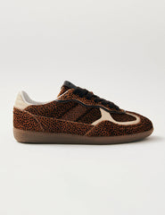 Alohas Rife Soft Tan Leopard Leather Trainers