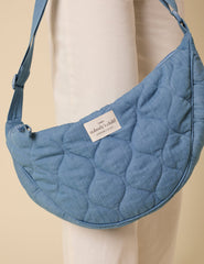 Blue Denim Denim Sling Bag