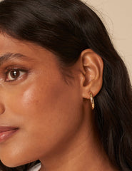 Gold Slim Hoop Earrings