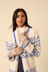 Camel Fair Isle Mittens