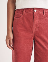 Pink Cord Wide Leg Trousers