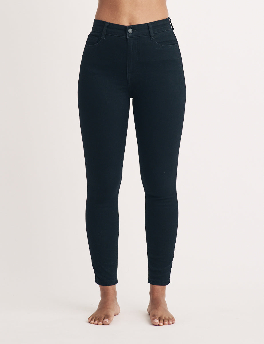 Black High Rise Skinny Jeans