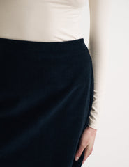 Black Cord Mini Skirt