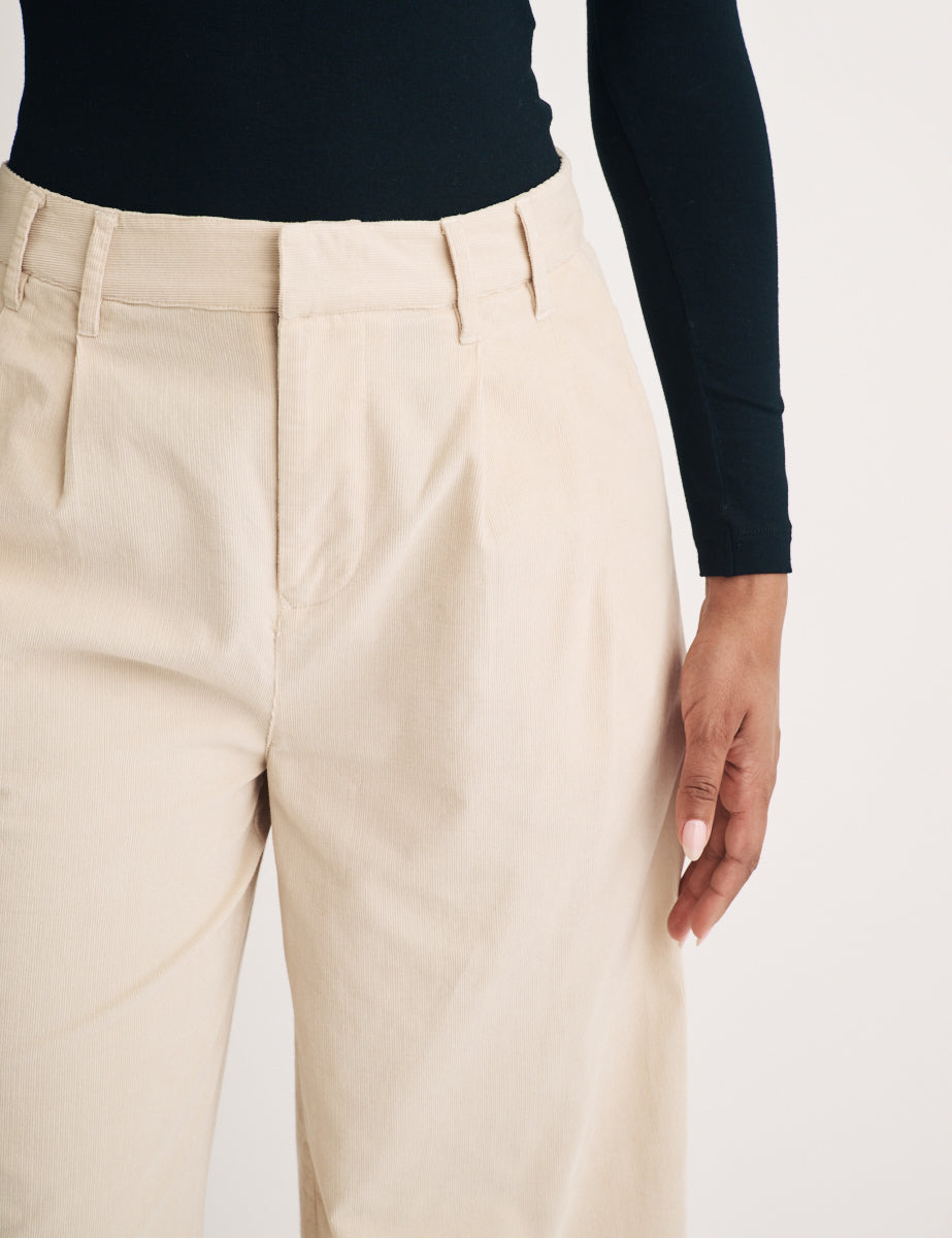Stone Cord Wide Leg Ava Trousers