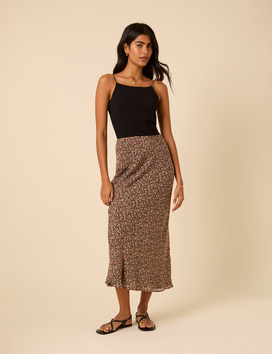 Ditsy Floral Mila Slip Skirt