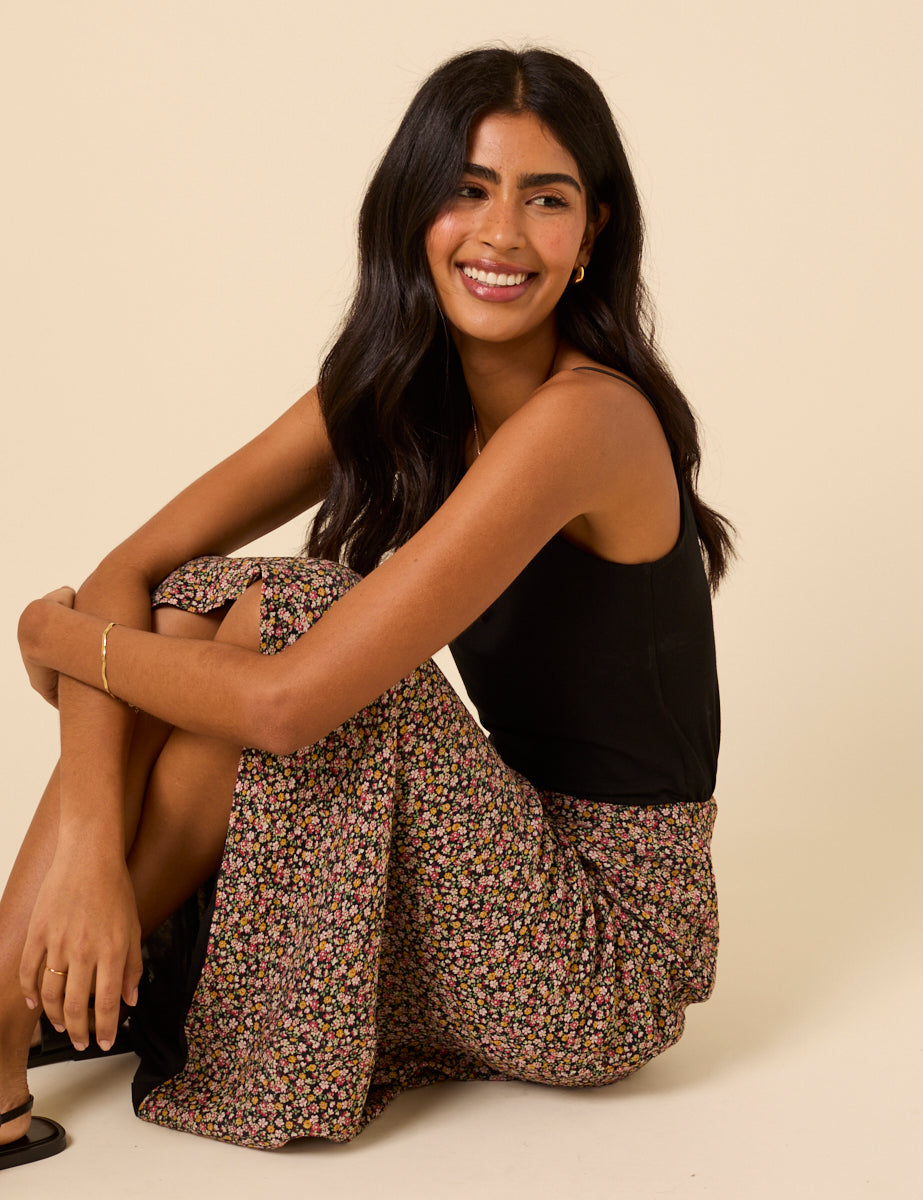 Ditsy Floral Mila Slip Skirt