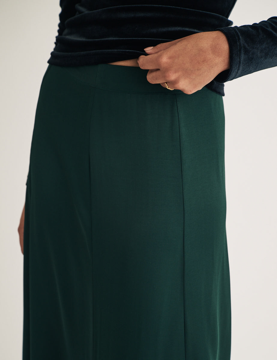 Forest Green Milo Midi Skirt