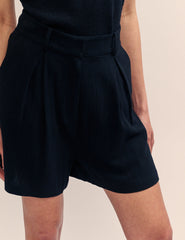 Black Tailored Mel Shorts