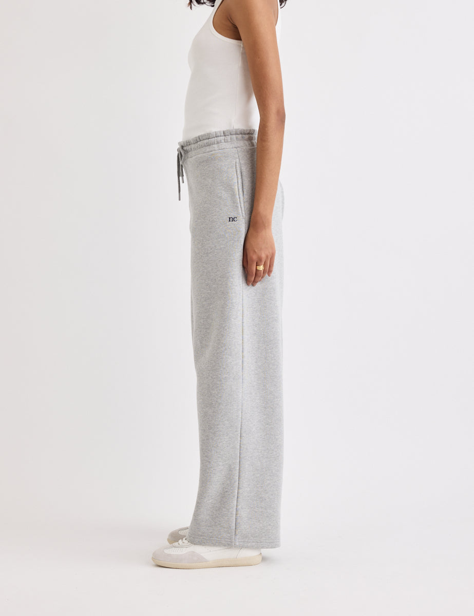 Grey Wide Leg Joggers