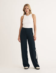 Black Side Stripe Trousers
